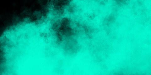 Black Teal brush effect background of smoke vape, lens flare. Blue sky with clouds abstract.  Subtle green smoke weaves intricate designs against a dark canvas.