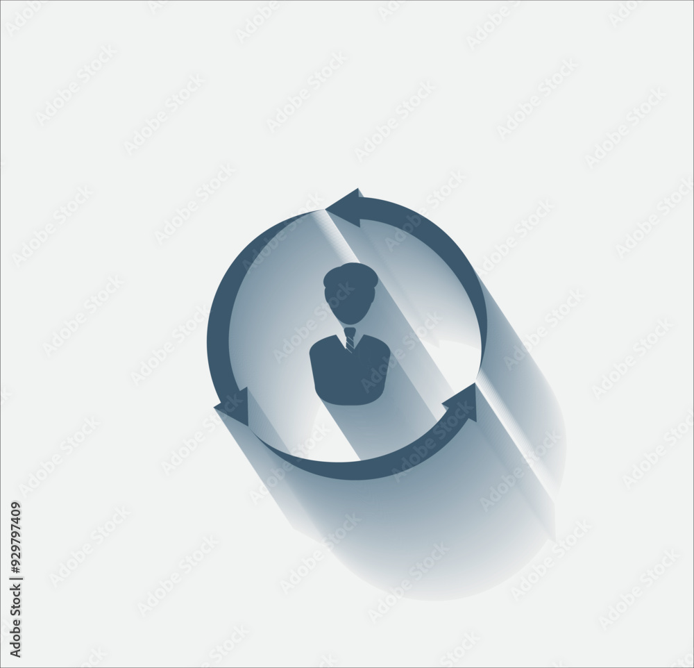 Poster vector dark color icon with shadow on light background