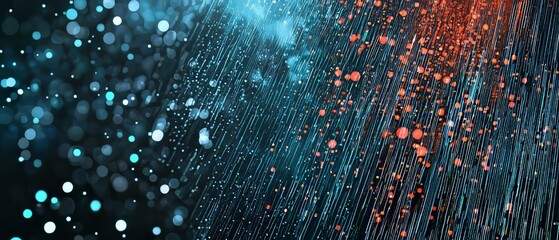 Abstract encryption patterns showing secure data flow, background, Generative AI 