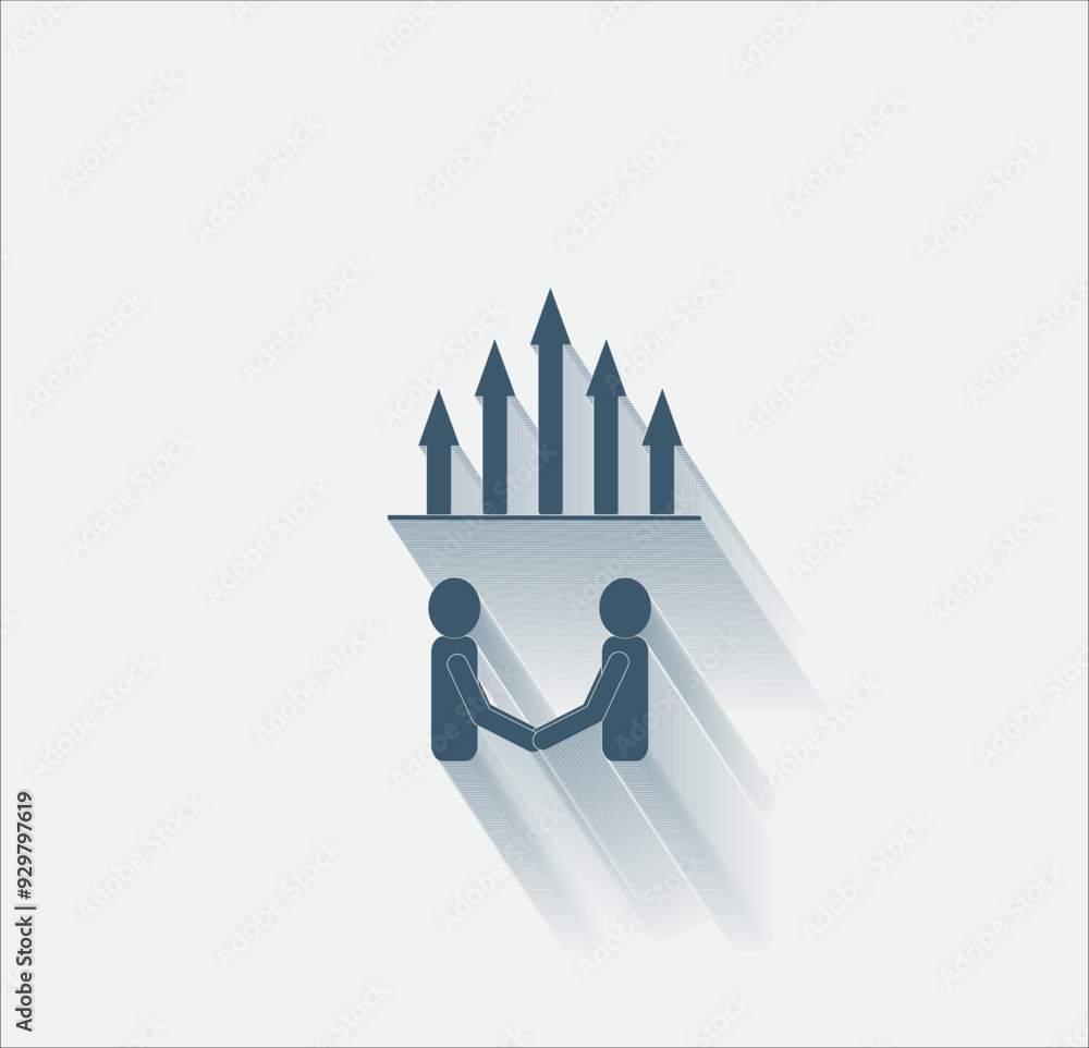 Poster vector dark color icon with shadow on light background
