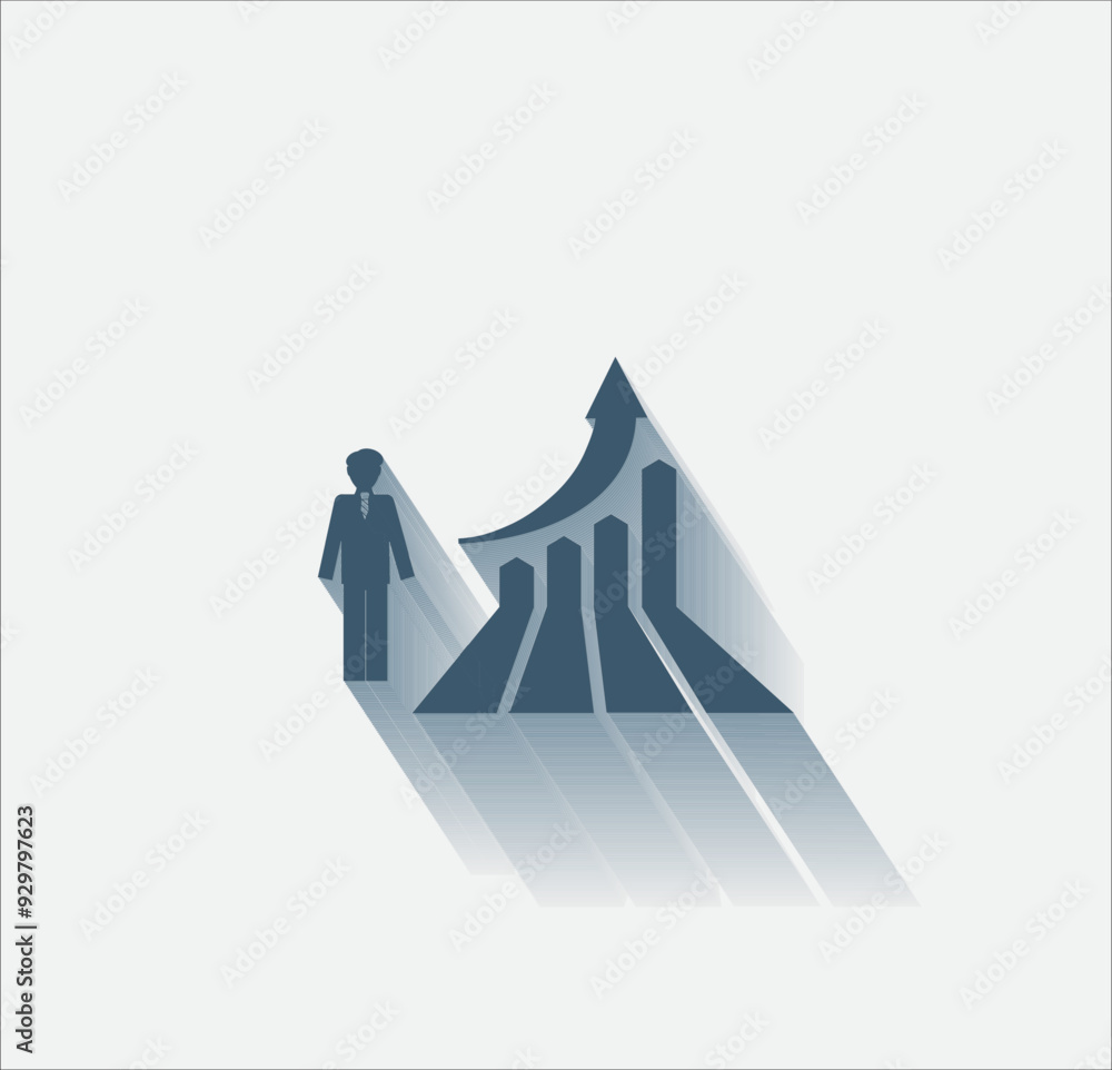 Poster vector dark color icon with shadow on light background