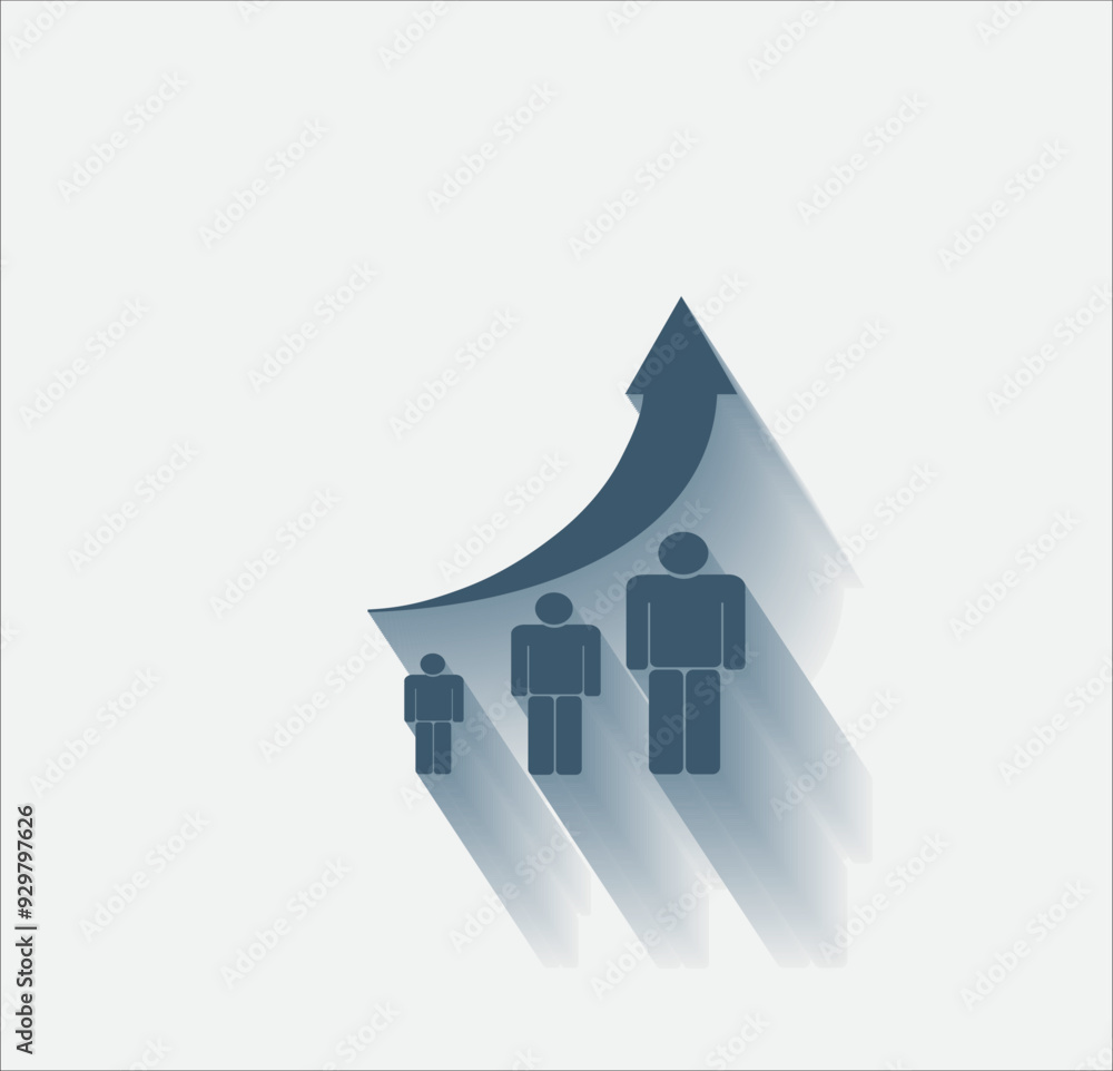 Poster vector dark color icon with shadow on light background