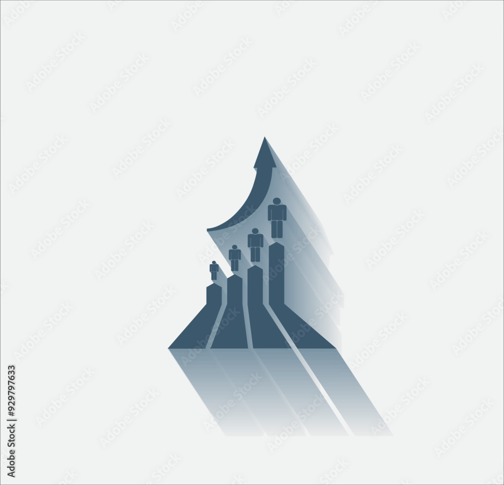 Poster vector dark color icon with shadow on light background