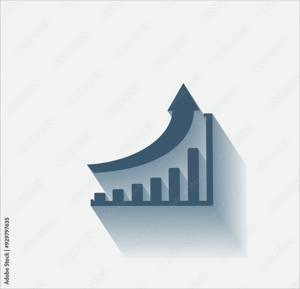 Poster vector dark color icon with shadow on light background