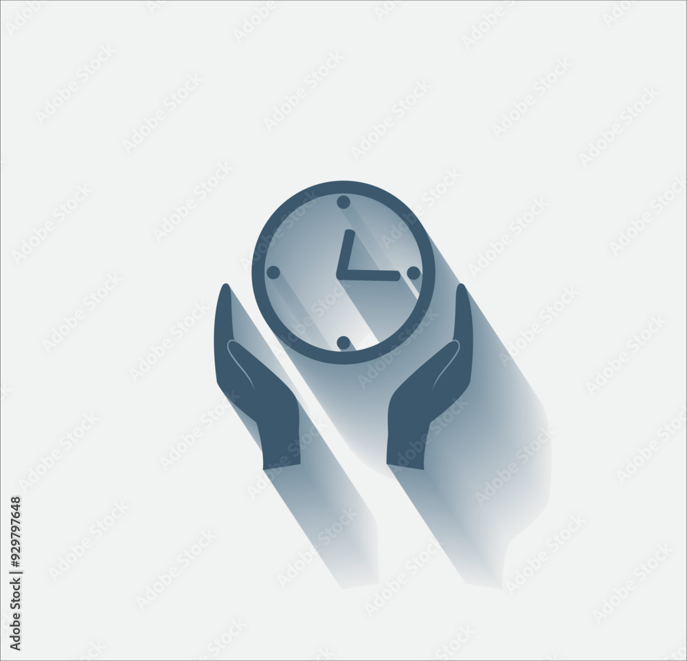 Poster vector dark color icon with shadow on light background