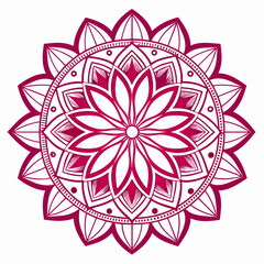 Mandala pattern design. Vector illustration 