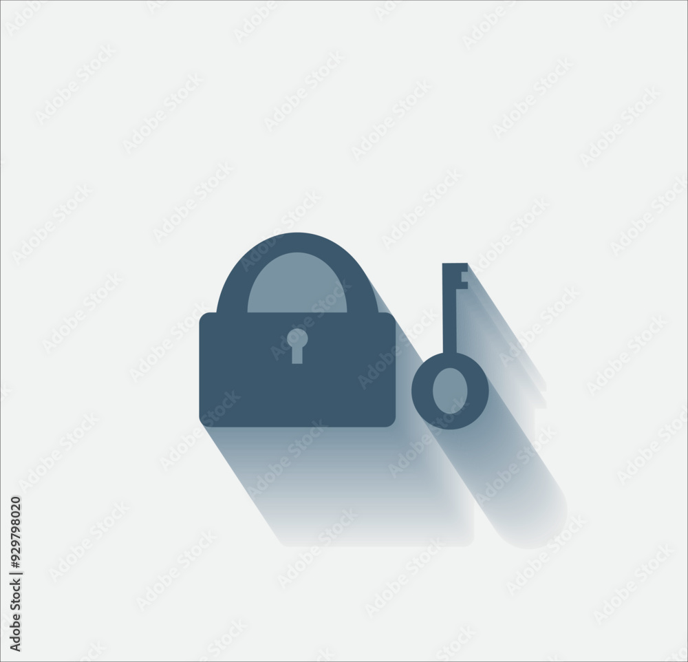 Poster vector dark color icon with shadow on light background
