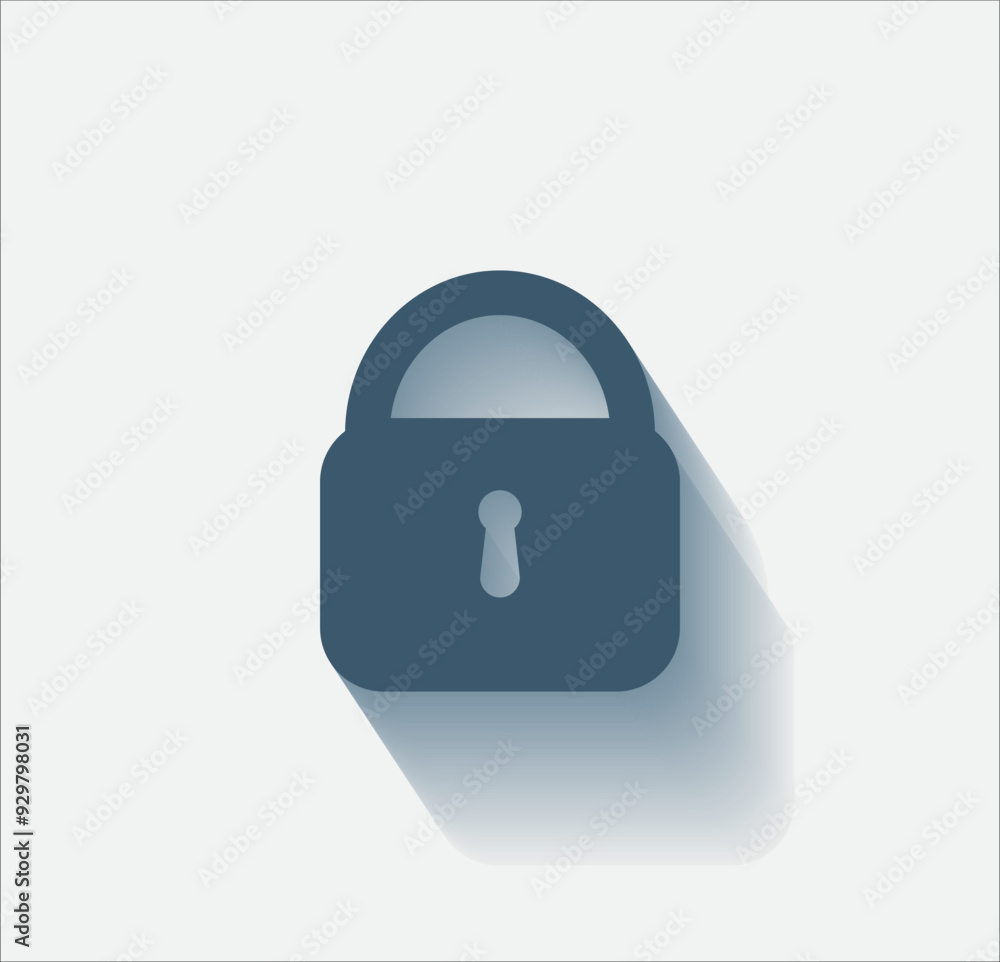 Poster vector dark color icon with shadow on light background