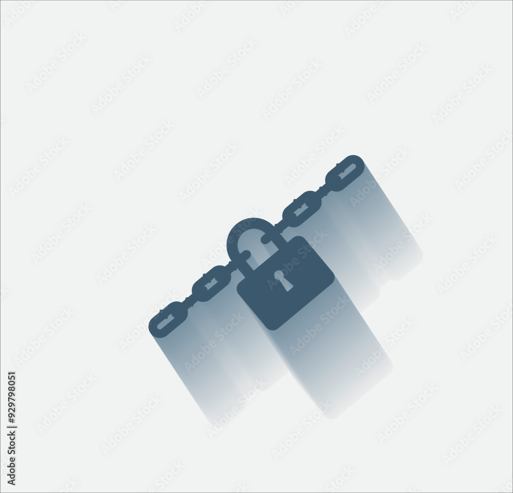 Poster vector dark color icon with shadow on light background