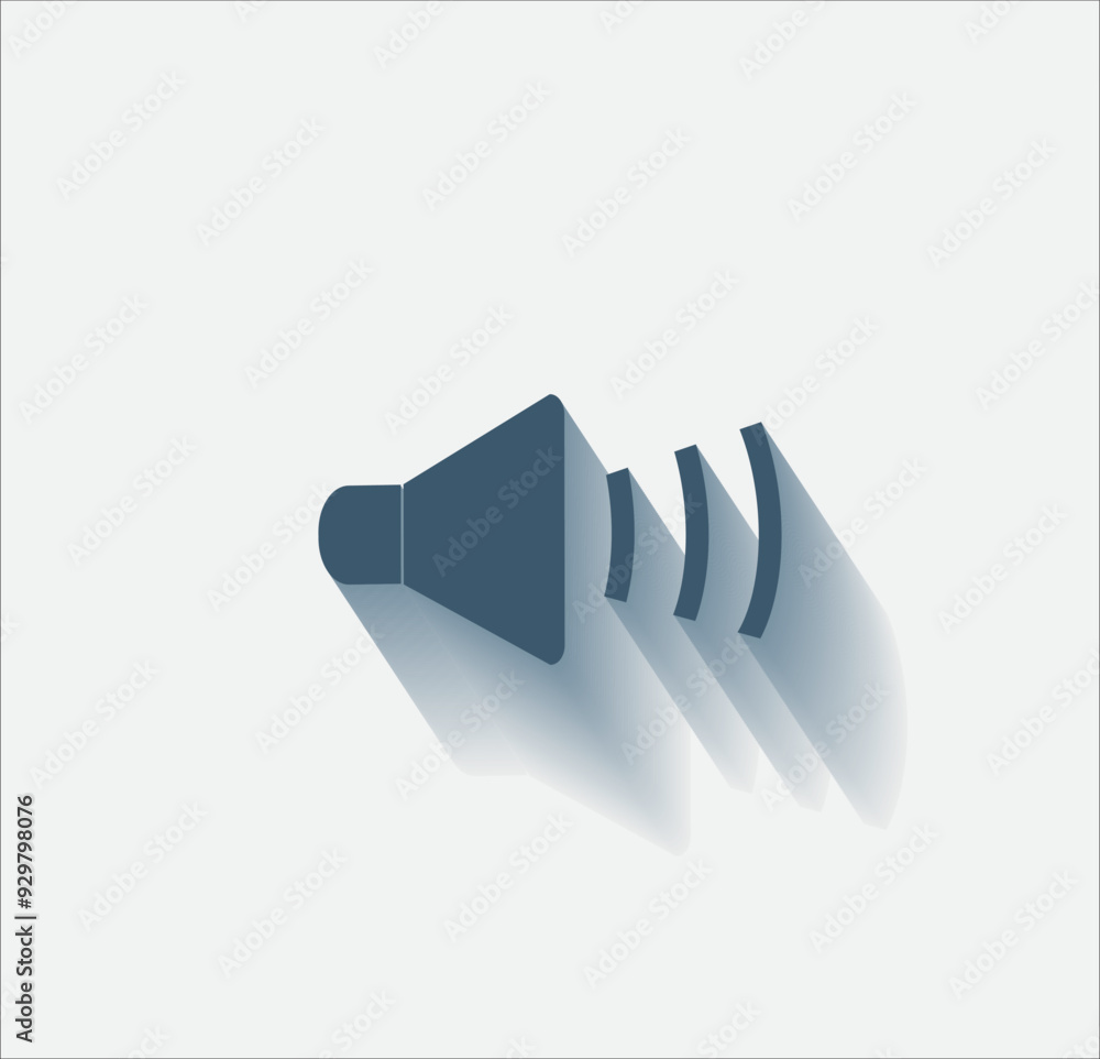 Poster vector dark color icon with shadow on light background