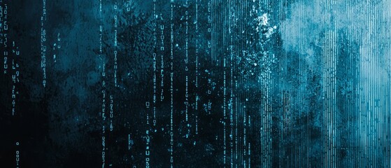 Obraz premium Abstract patterns of data encryption with tech motifs, background, Generative AI