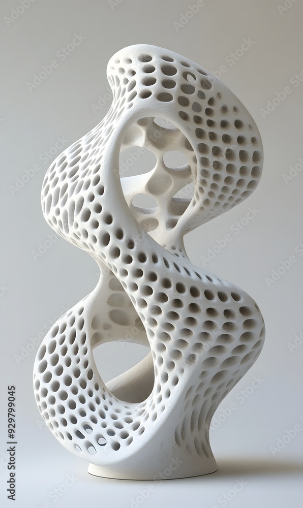 Poster 10. intricate 3d geometric design with intertwining forms and a high-tech finish, set on a minimalis