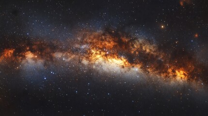 A Band of Stars and Dust Across the Night Sky