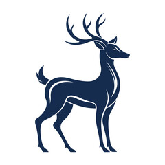 deer silhouette vector eps