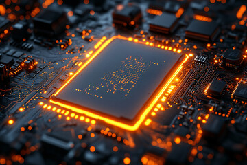 Circuit Board Glow.