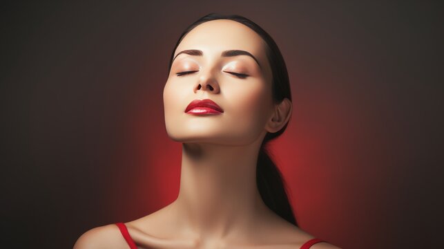 Female before after double chin lift   face contouring for enhanced profile  plastic surgery