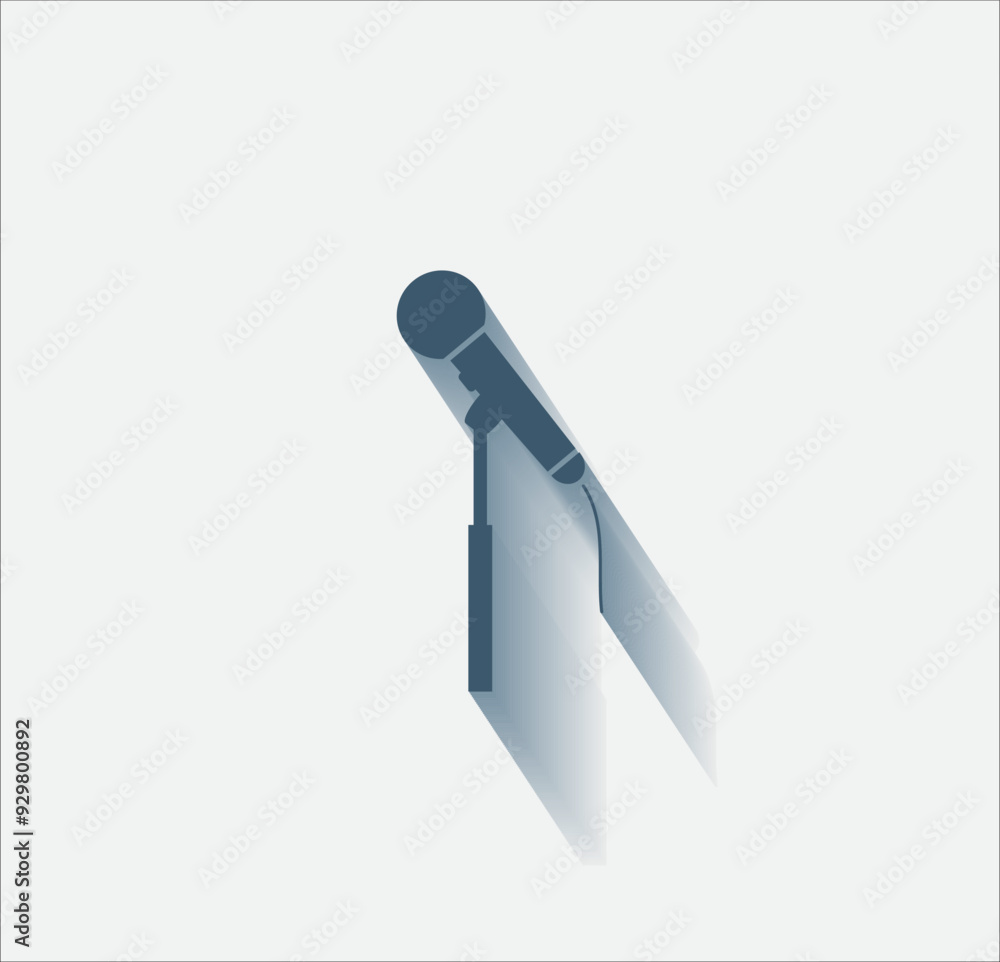 Poster vector dark color icon with shadow on light background