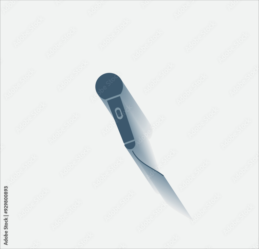 Poster vector dark color icon with shadow on light background