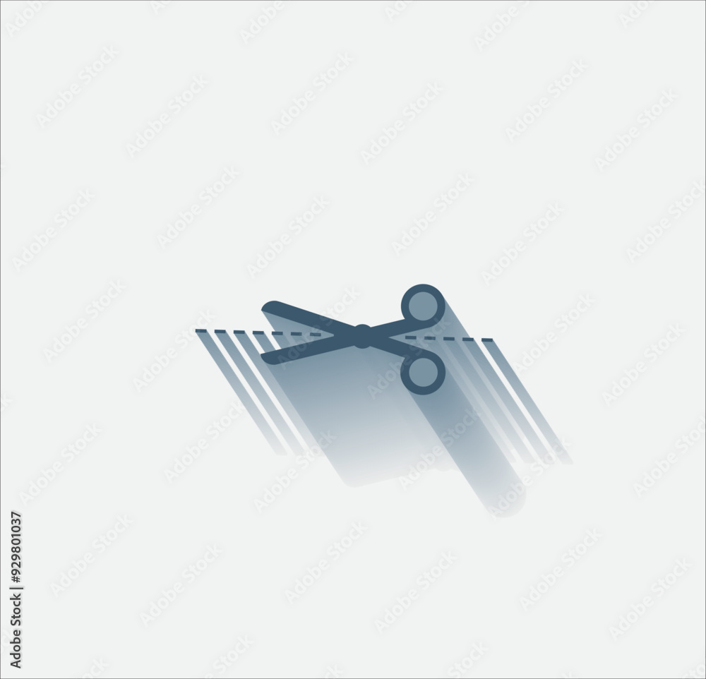 Poster vector dark color icon with shadow on light background