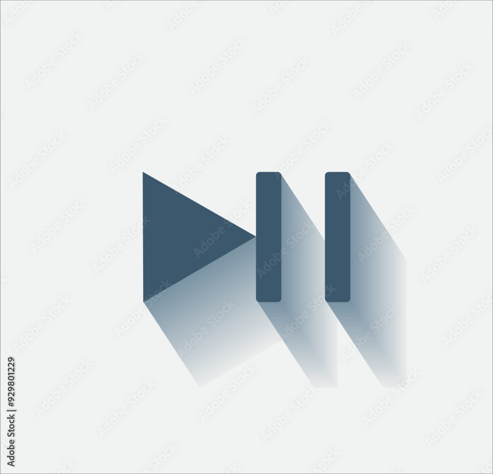 Poster vector dark color icon with shadow on light background