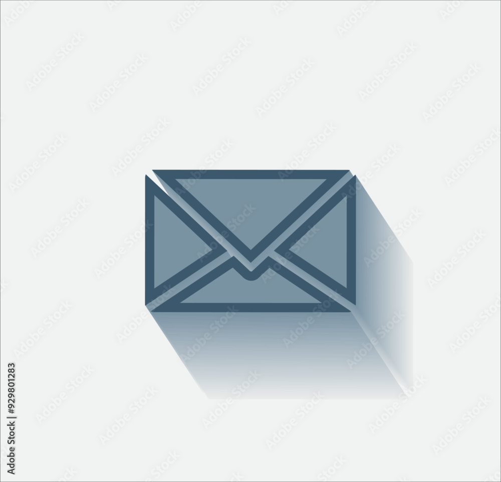 Poster vector dark color icon with shadow on light background