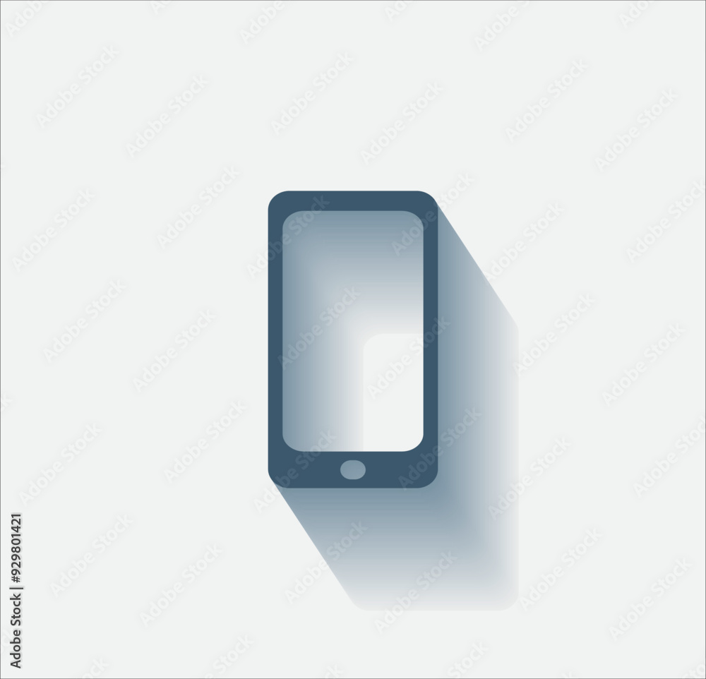 Poster vector dark color icon with shadow on light background