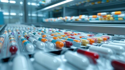 Obraz premium A hospital medication dispensing unit filled with various drugs, ready for administration.
