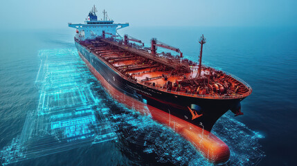 Smart maintenance technology for predictive repairs on a cargo ship