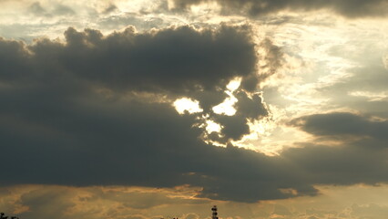 サンピラーと雲