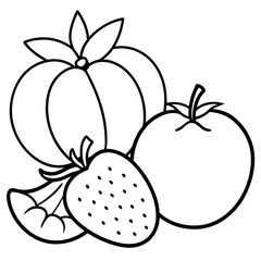 fruits art vector illustrator