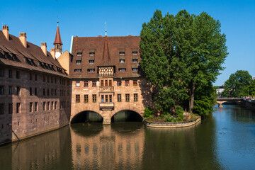 Obraz premium The Heilig-Geist-Spital/Holy Spirit Hospital, Nürnberg