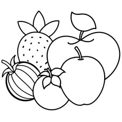 fruits art vector illustrator