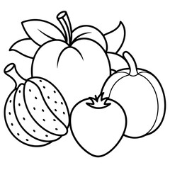fruits art vector illustrator