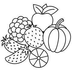 fruits art vector illustrator