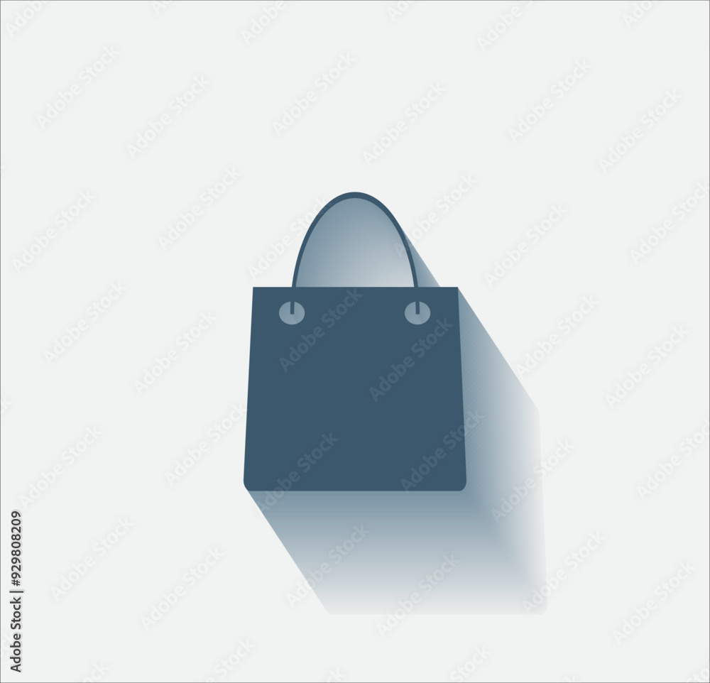 Poster vector dark color icon with shadow on light background