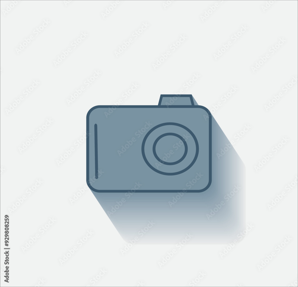 Poster vector dark color icon with shadow on light background