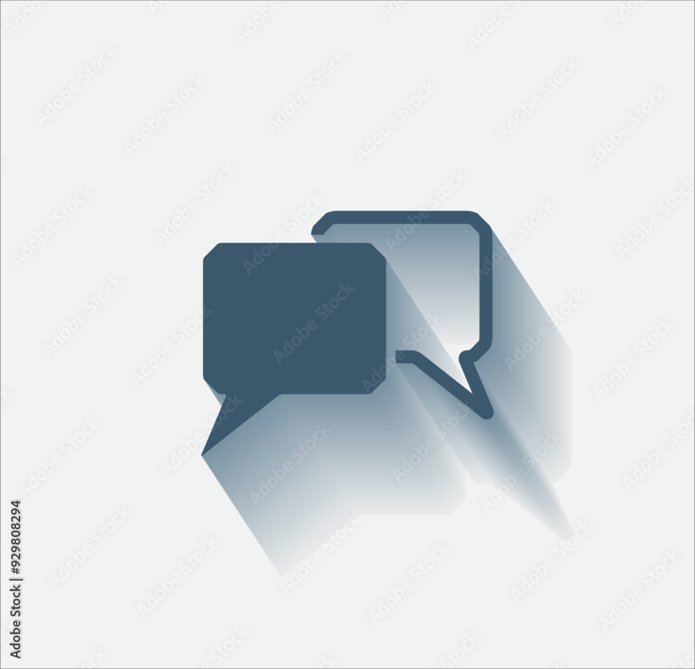 Poster Vector dark color icon with shadow on light background