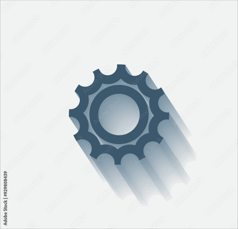 Poster vector dark color icon with shadow on light background