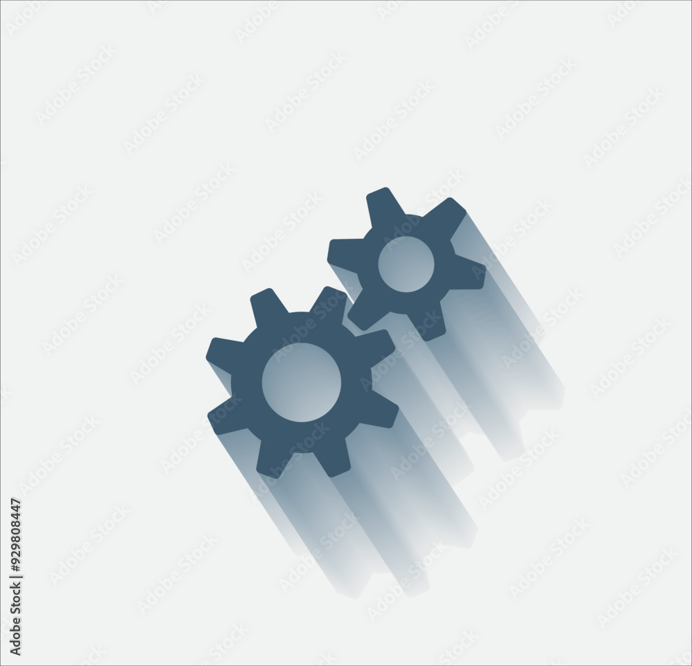 Poster vector dark color icon with shadow on light background