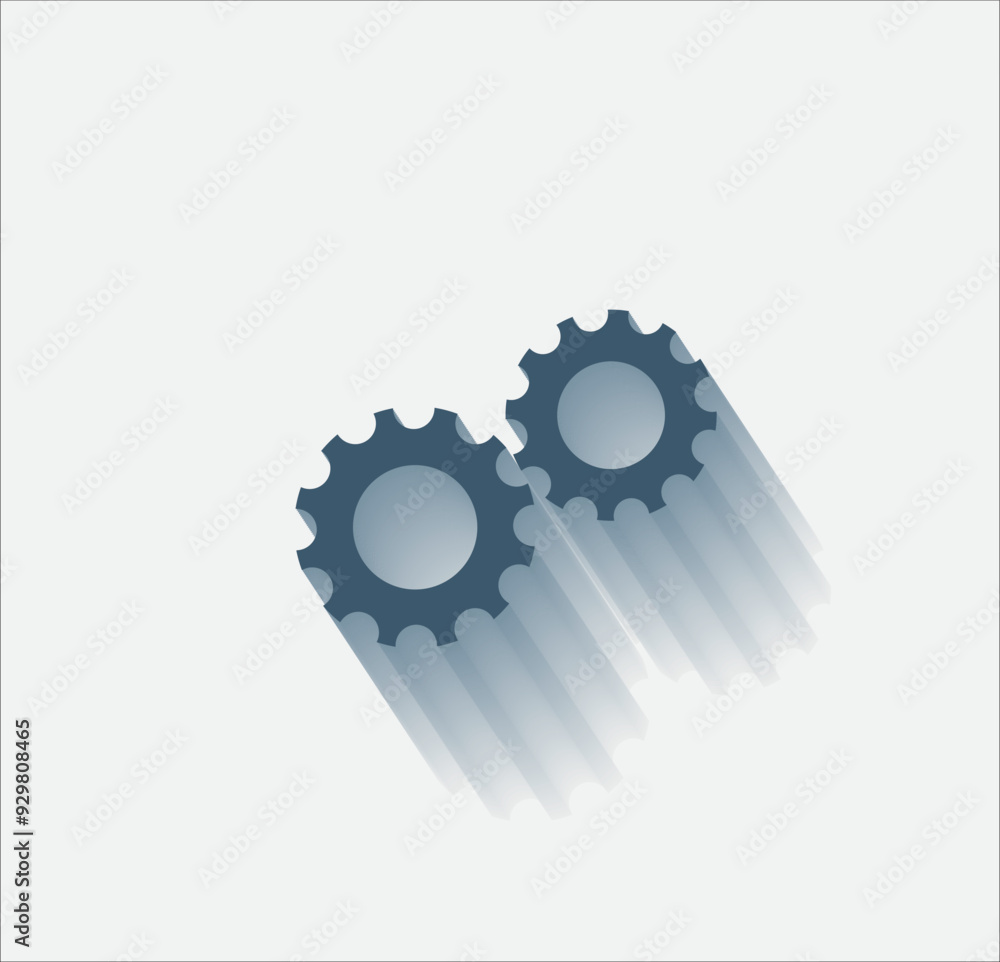 Poster vector dark color icon with shadow on light background