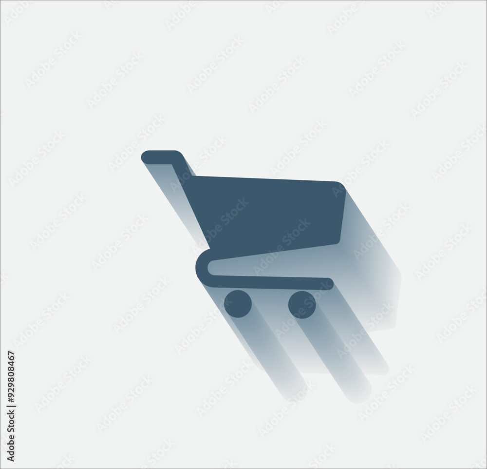 Poster vector dark color icon with shadow on light background
