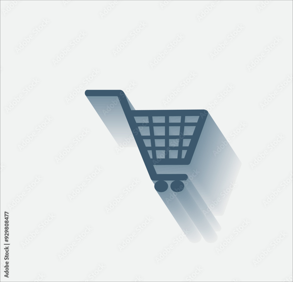 Poster vector dark color icon with shadow on light background
