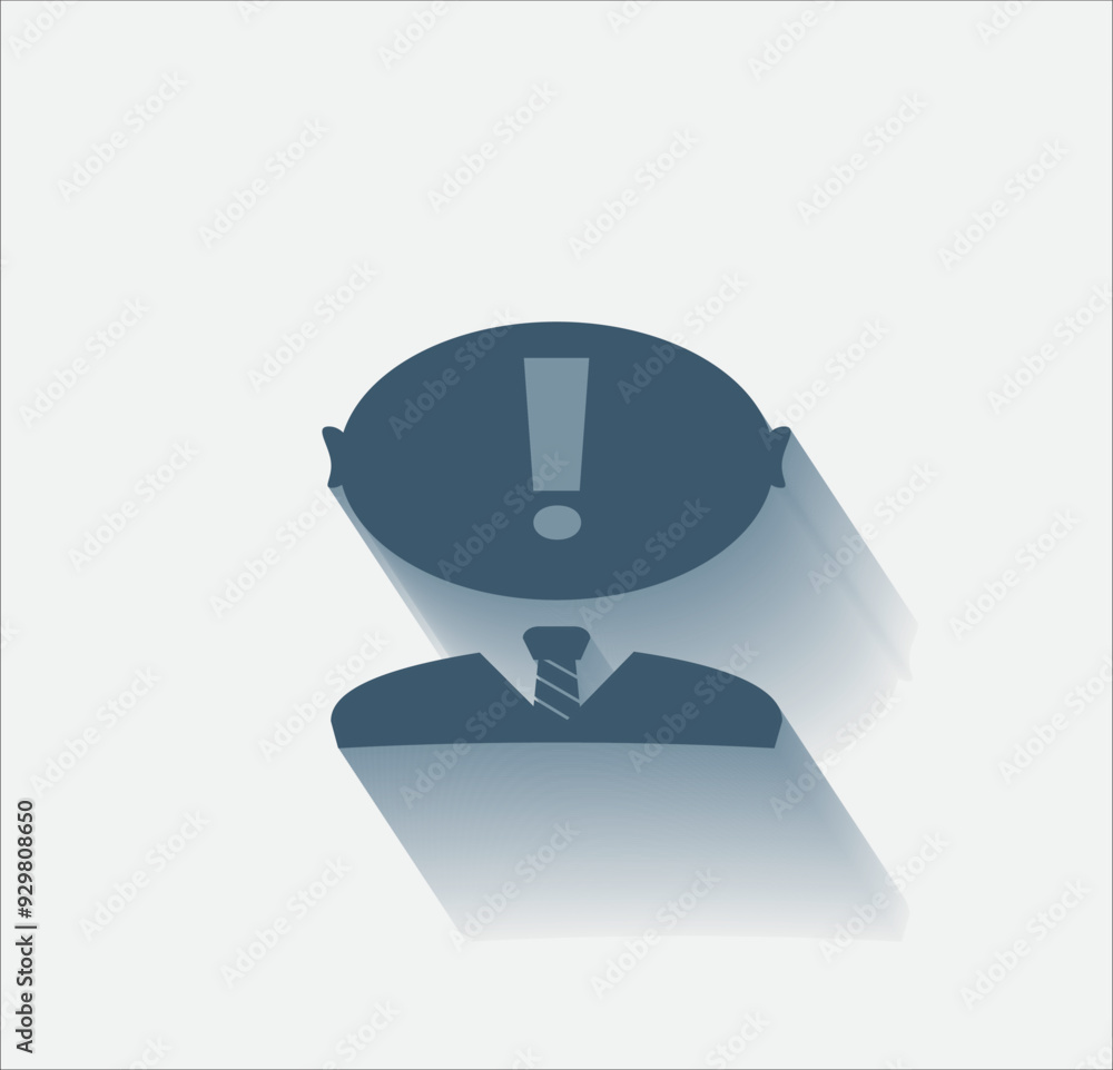 Poster vector dark color icon with shadow on light background