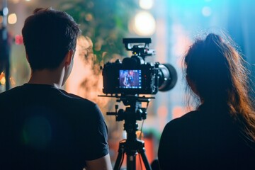 A Creative Agency planning a photo shoot with a focus on lighting setups and camera angles in a mock-up studio