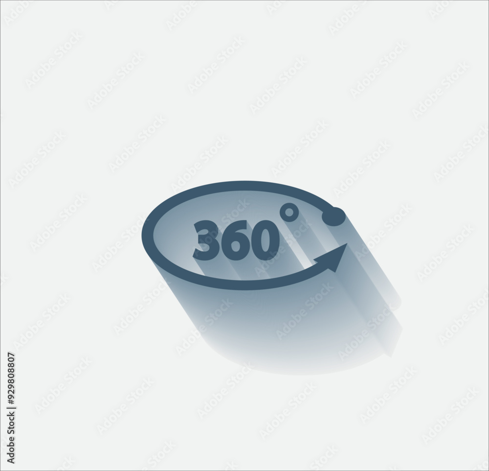 Poster vector dark color icon with shadow on light background