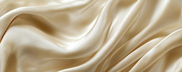 Fototapeta premium Luxurious, soft silk fabric drapes gracefully. Perfect for backgrounds, fashion, or home decor with an elegant touch.