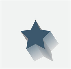 Obraz premium Vector dark color icon with shadow on light background