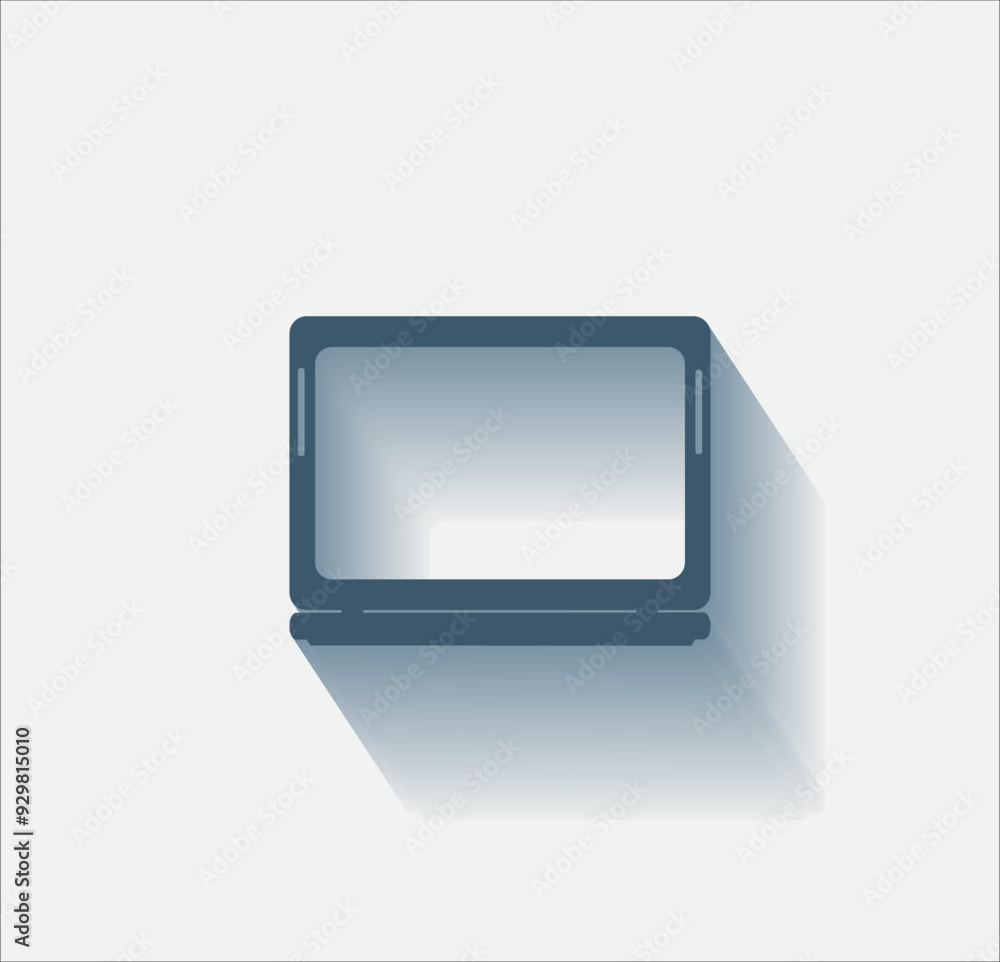 Poster vector dark color icon with shadow on light background