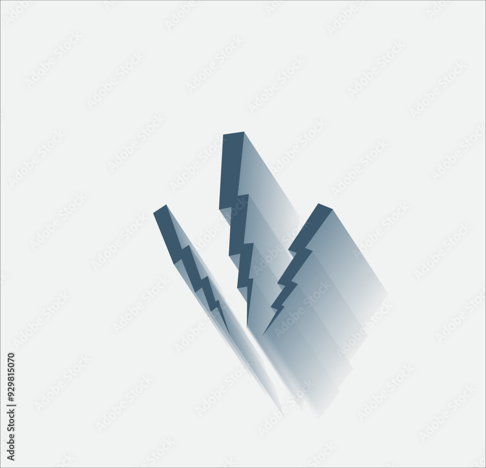 Poster vector dark color icon with shadow on light background