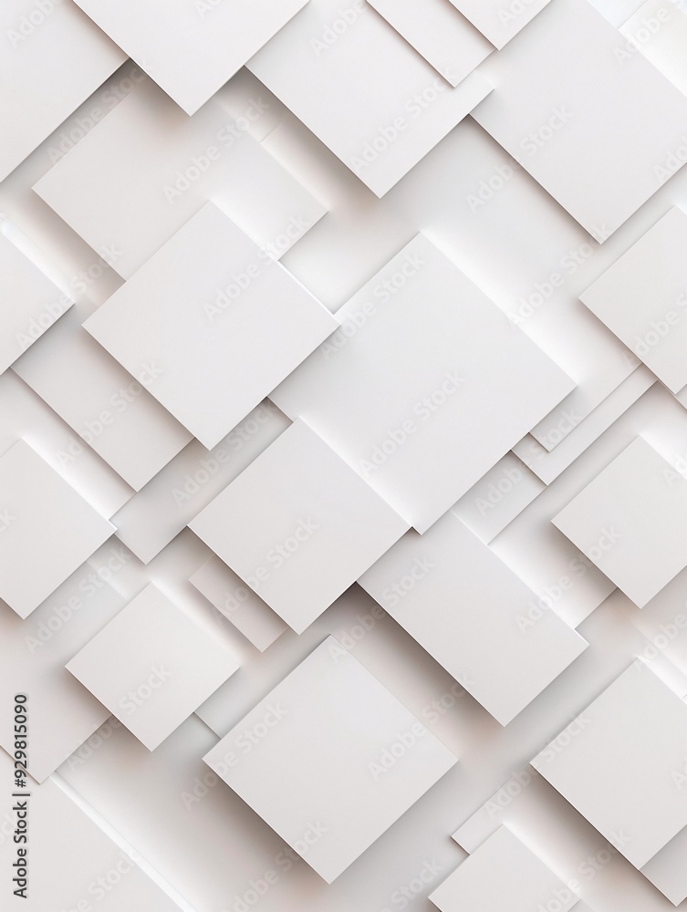 Poster a subtle 3d geometric background with repeating diamond shapes in muted tones, offering an elegant a